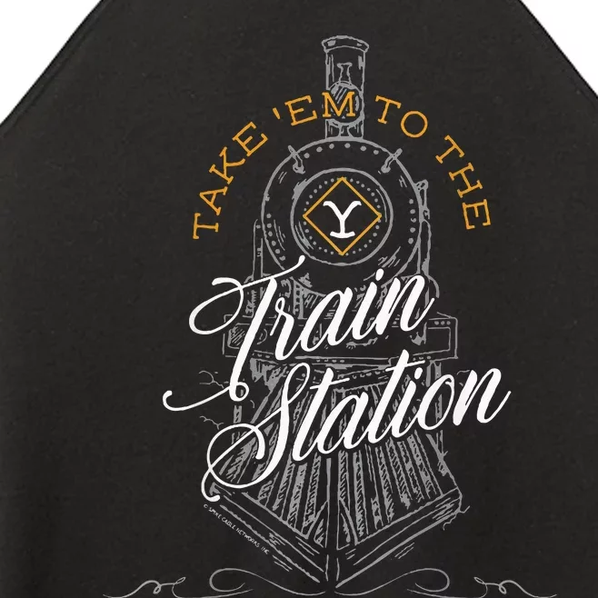 Take Em To The Train Station Women’s Perfect Tri Rocker Tank