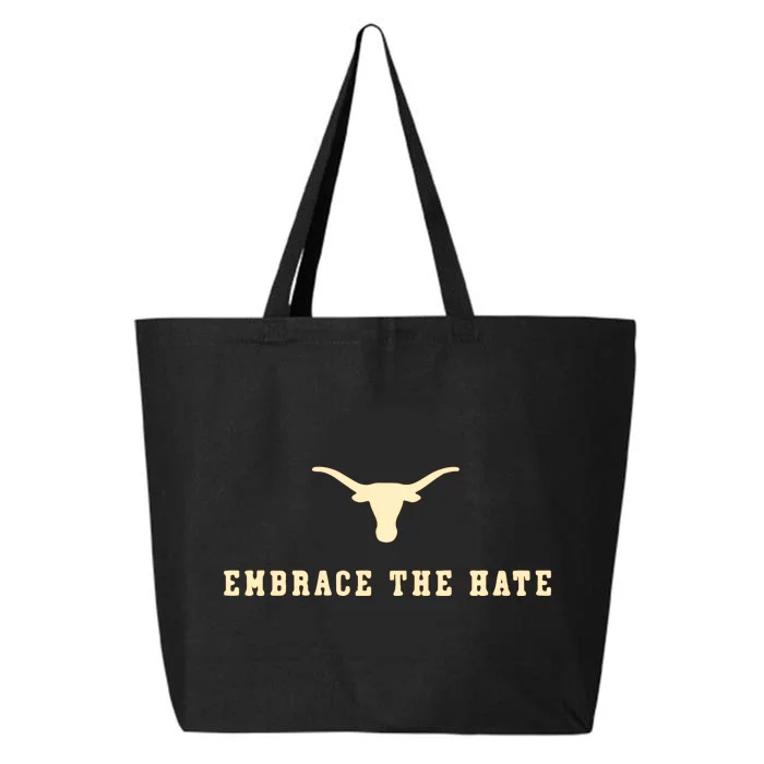 Texas Embrace The Hate Longhorns Football Texas 25L Jumbo Tote