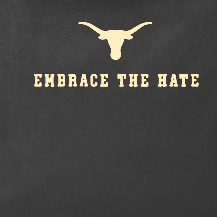 Texas Embrace The Hate Longhorns Football Texas Zip Tote Bag