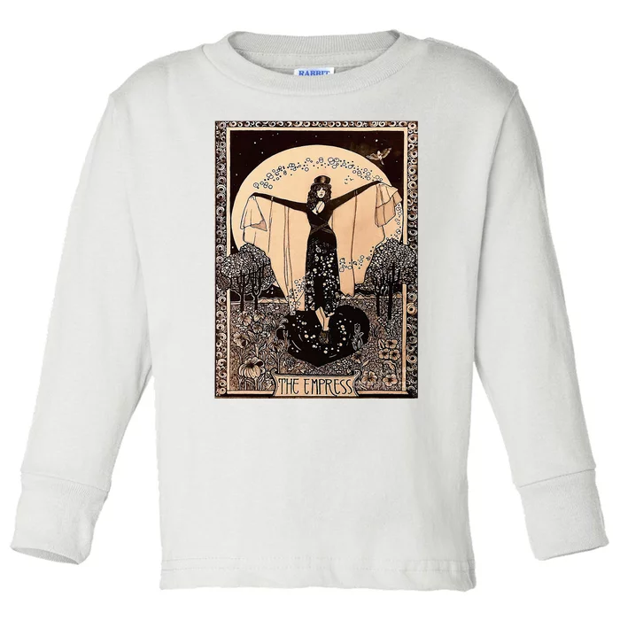 The Empress Tarot Card Toddler Long Sleeve Shirt