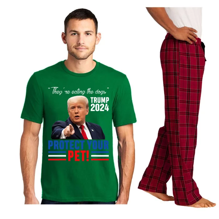 TheyRe Eating The Dogs Trump 2024 Debate Protect Your Pet Pajama Set