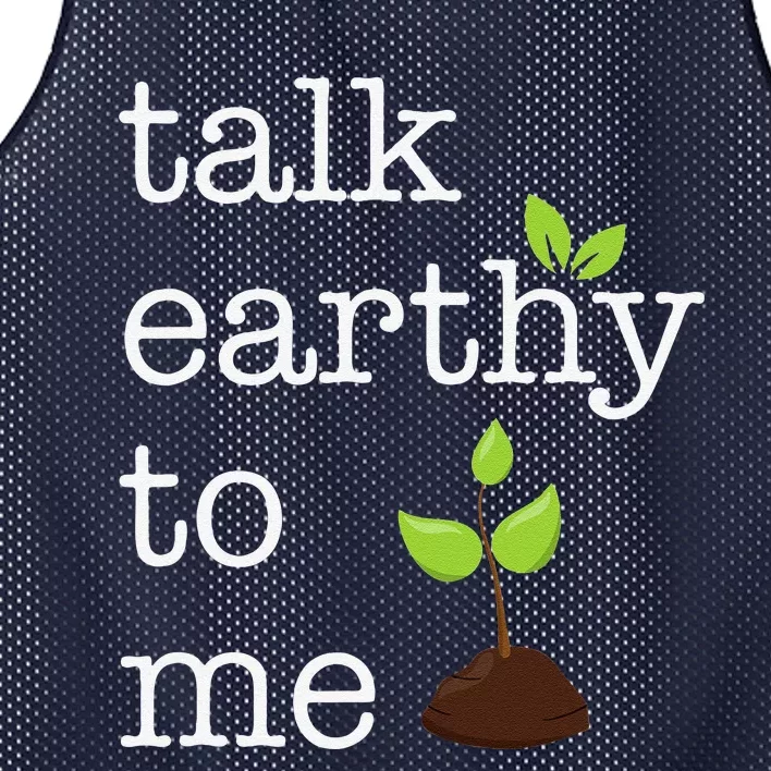 Talk Earthy To Me Earth Day Environment Mesh Reversible Basketball Jersey Tank