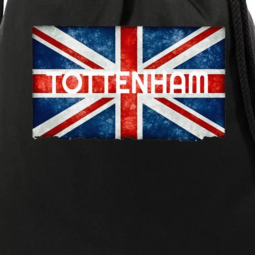 Tottenham England UK Flag Drawstring Bag