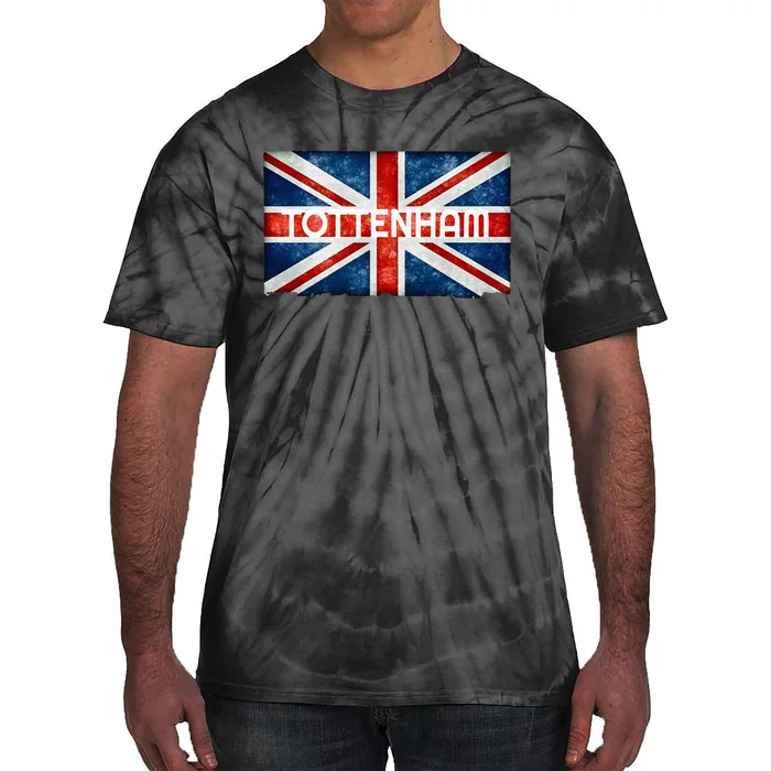 Tottenham England UK Flag Tie-Dye T-Shirt