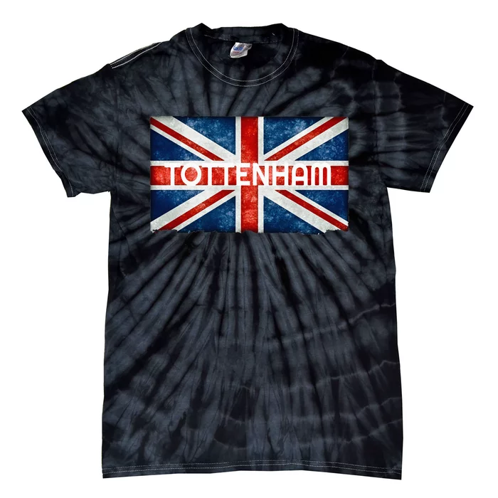 Tottenham England UK Flag Tie-Dye T-Shirt