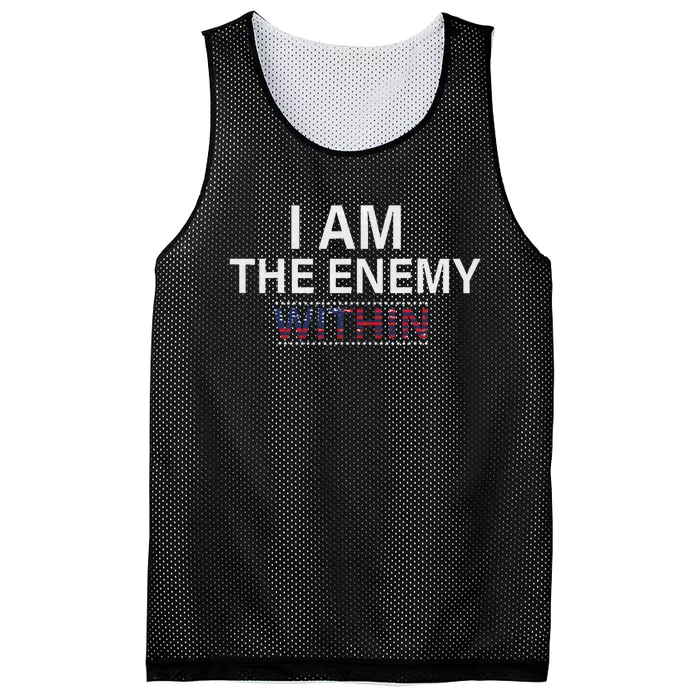 The Enemy Within Harris V Trump 2024 Vintage Usa Mesh Reversible Basketball Jersey Tank