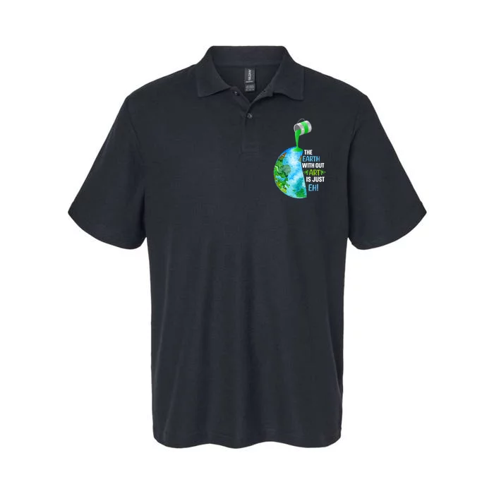 The Earth Without Art Is Just EH Softstyle Adult Sport Polo