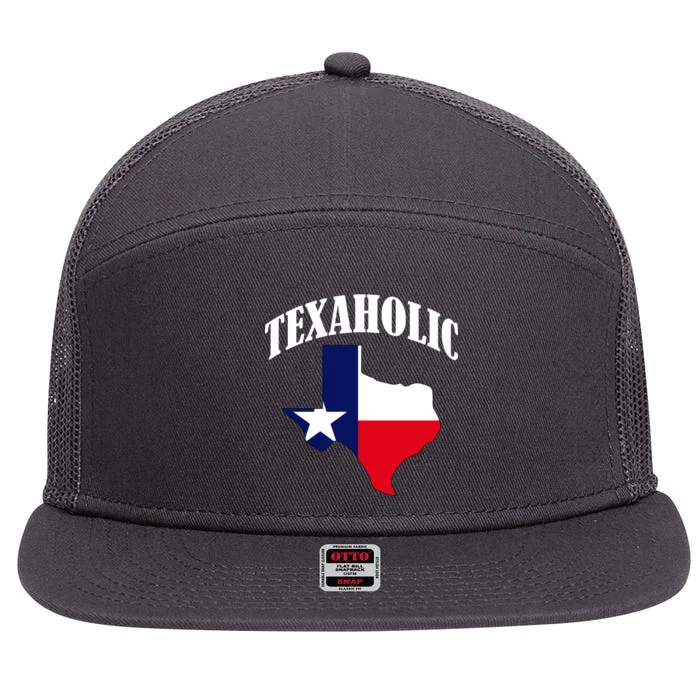 Texaholic 7 Panel Mesh Trucker Snapback Hat