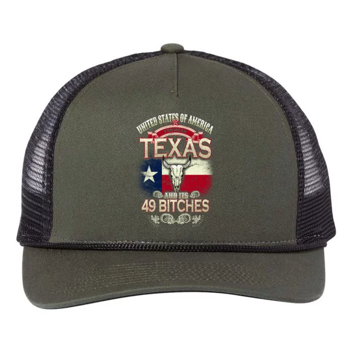 Texas And Its 49 Bitches Retro Rope Trucker Hat Cap