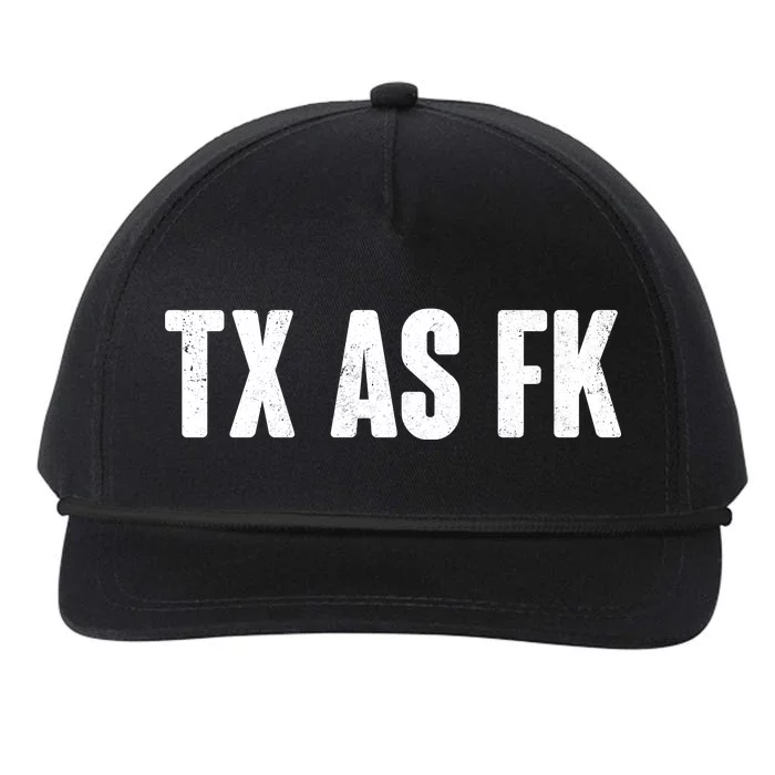 Texas As Fk Snapback Five-Panel Rope Hat