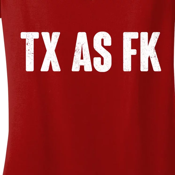 Texas As Fk Women's V-Neck T-Shirt