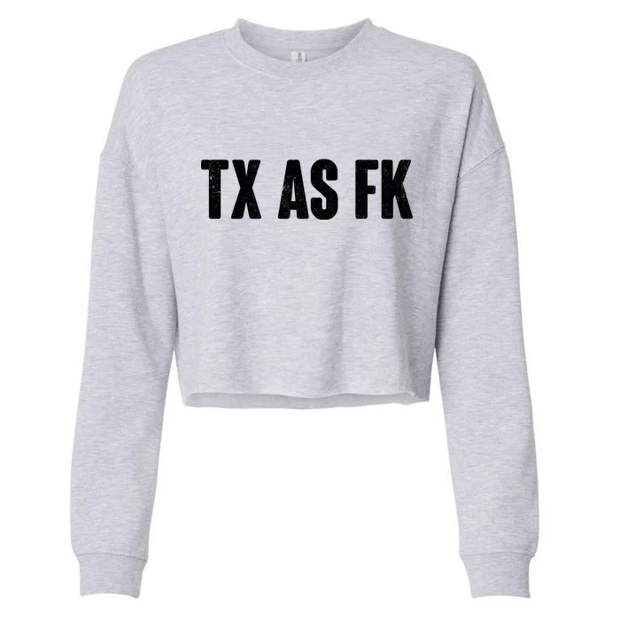 Texas As Fk Cropped Pullover Crew