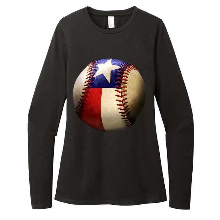 Texas Baseball Womens CVC Long Sleeve Shirt