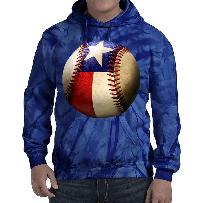 Texas Baseball Tie Dye Hoodie