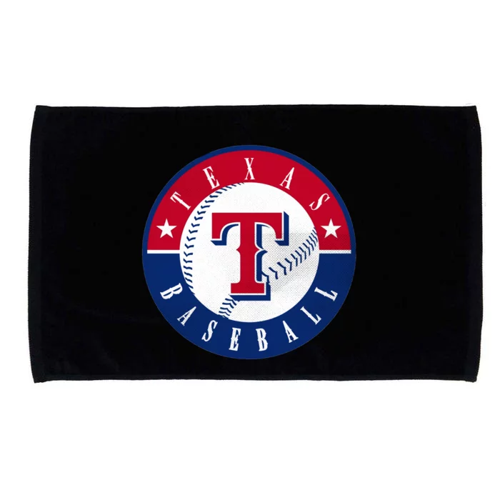 Texas Baseball Fan Vintage Microfiber Hand Towel