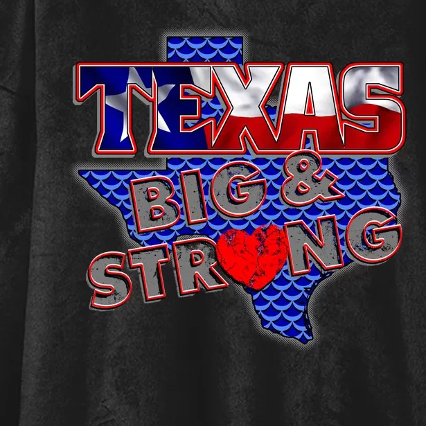 Texas Big and Strong Hooded Wearable Blanket