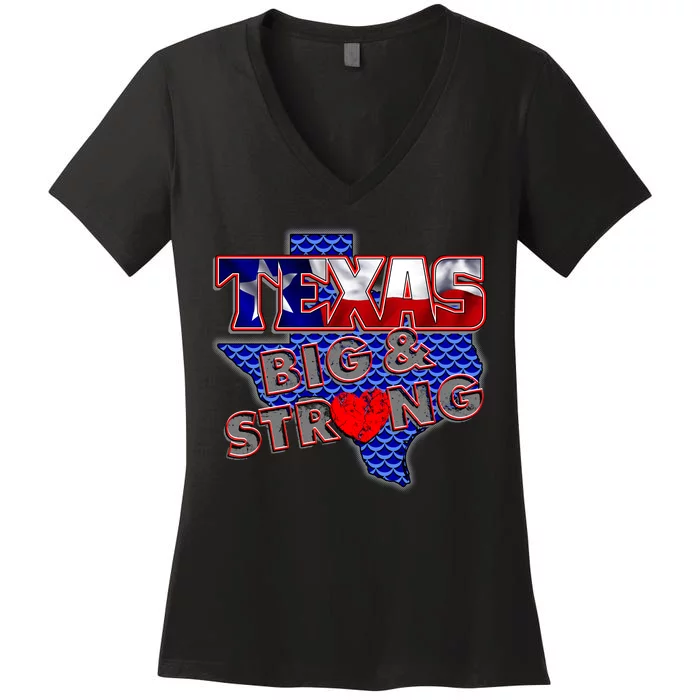 Texas Big and Strong Women's V-Neck T-Shirt