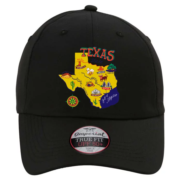 Texas Cartoon Map The Original Performance Cap