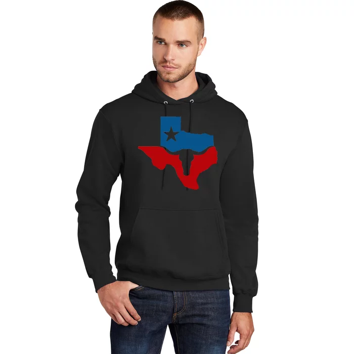 Texas Flag Longhorn Logo Hoodie