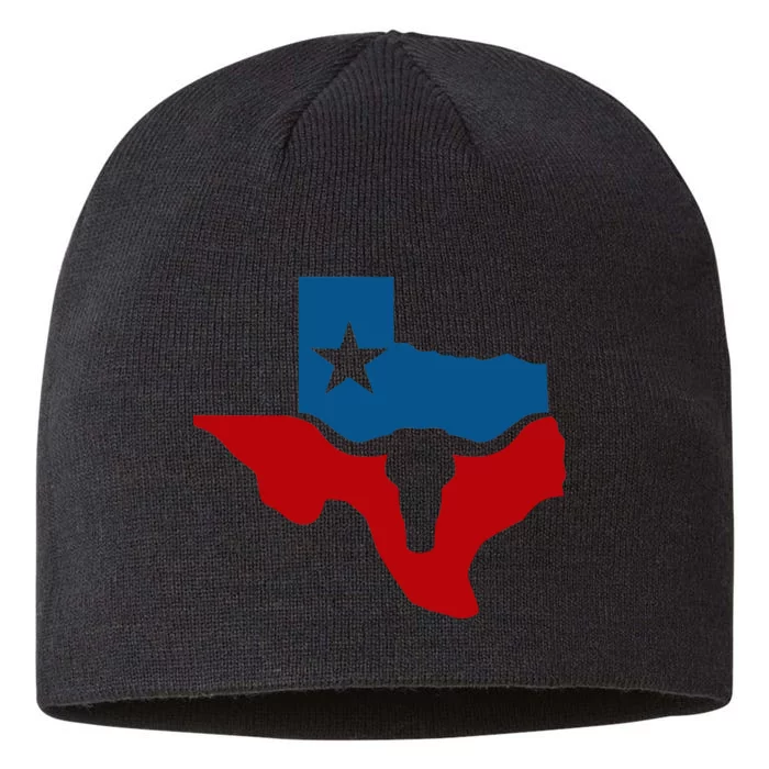 Texas Flag Longhorn Logo 8 1/2in Sustainable Knit Beanie