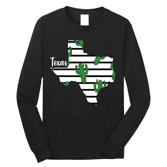 Texas Floral Cactus Long Sleeve Shirt