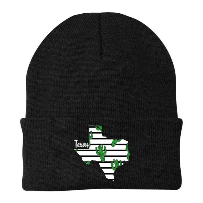 Texas Floral Cactus Knit Cap Winter Beanie