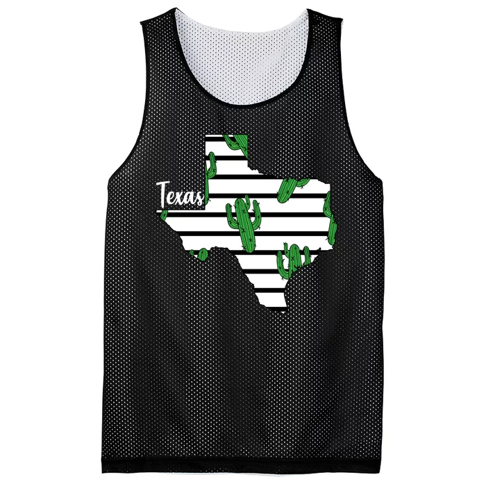 Texas Floral Cactus Mesh Reversible Basketball Jersey Tank