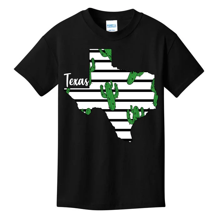 Texas Floral Cactus Kids T-Shirt