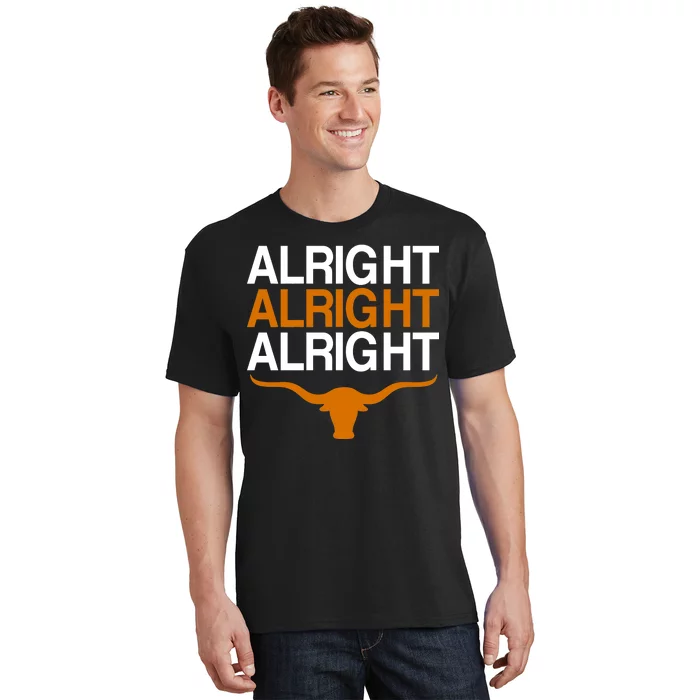 Texas Football Alright Alright Alright Long Horn T-Shirt