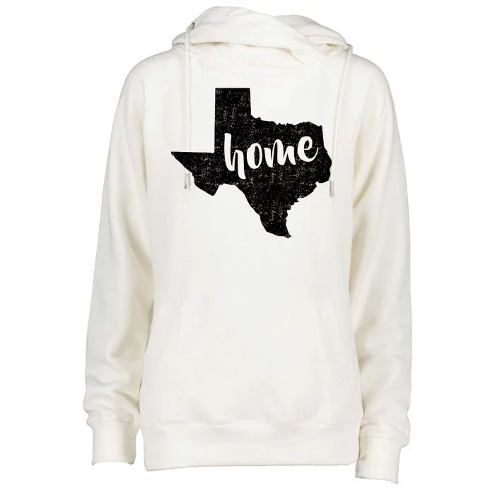 Texas Home State Womens Funnel Neck Pullover Hood