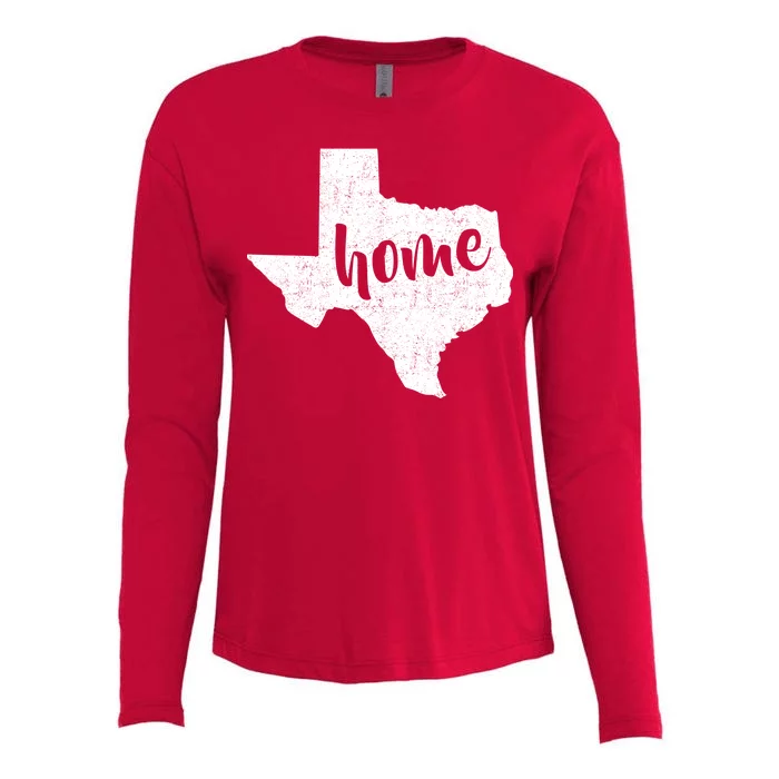 Texas Home State Womens Cotton Relaxed Long Sleeve T-Shirt