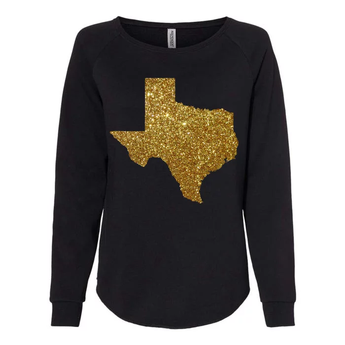 Texas Limited Edition Gold Glitz Womens California Wash Sweatshirt