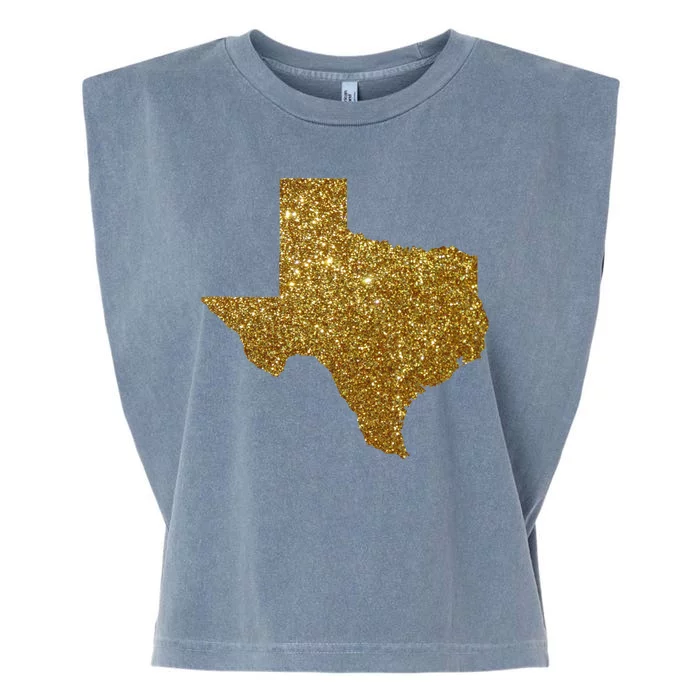 Texas Limited Edition Gold Glitz Garment-Dyed Women's Muscle Tee