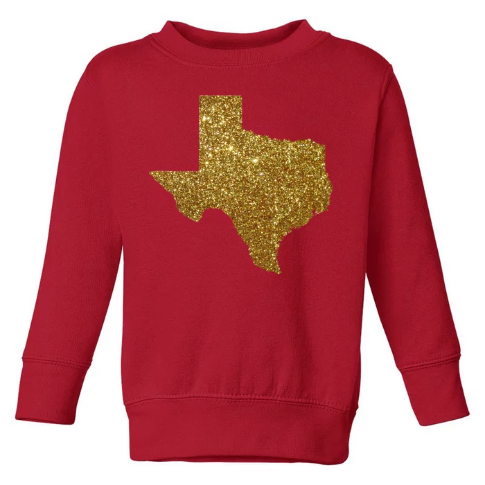 Texas Limited Edition Gold Glitz Toddler Sweatshirt