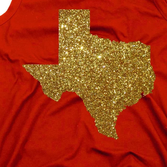 Texas Limited Edition Gold Glitz Tank Top