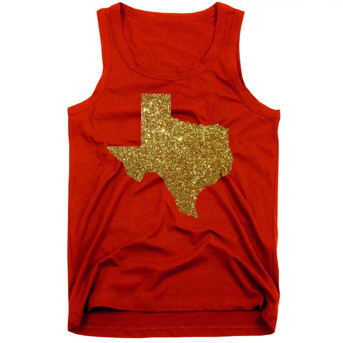 Texas Limited Edition Gold Glitz Tank Top