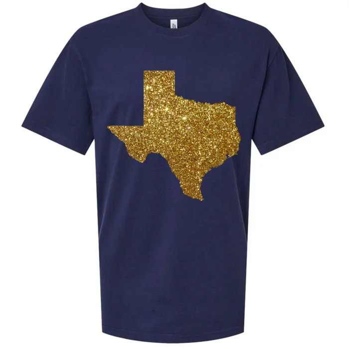 Texas Limited Edition Gold Glitz Sueded Cloud Jersey T-Shirt