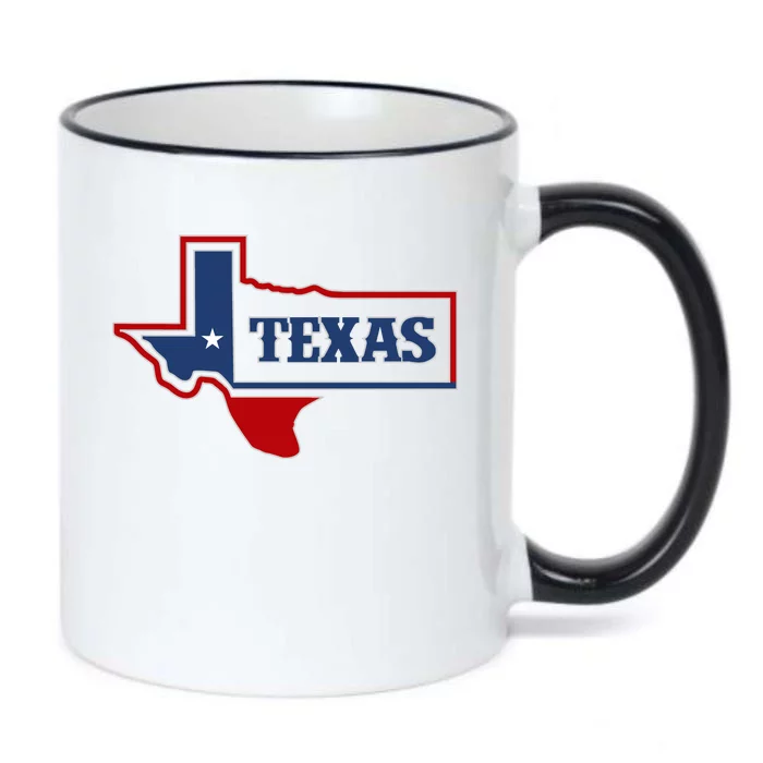 Texas Logo Black Color Changing Mug