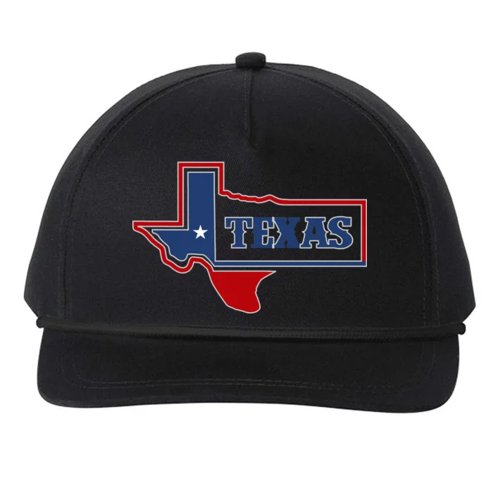 Texas Logo Snapback Five-Panel Rope Hat