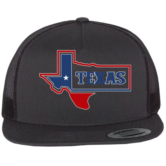 Texas Logo Flat Bill Trucker Hat