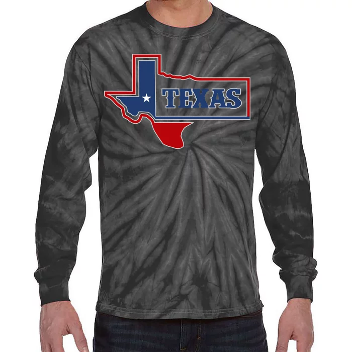 Texas Logo Tie-Dye Long Sleeve Shirt