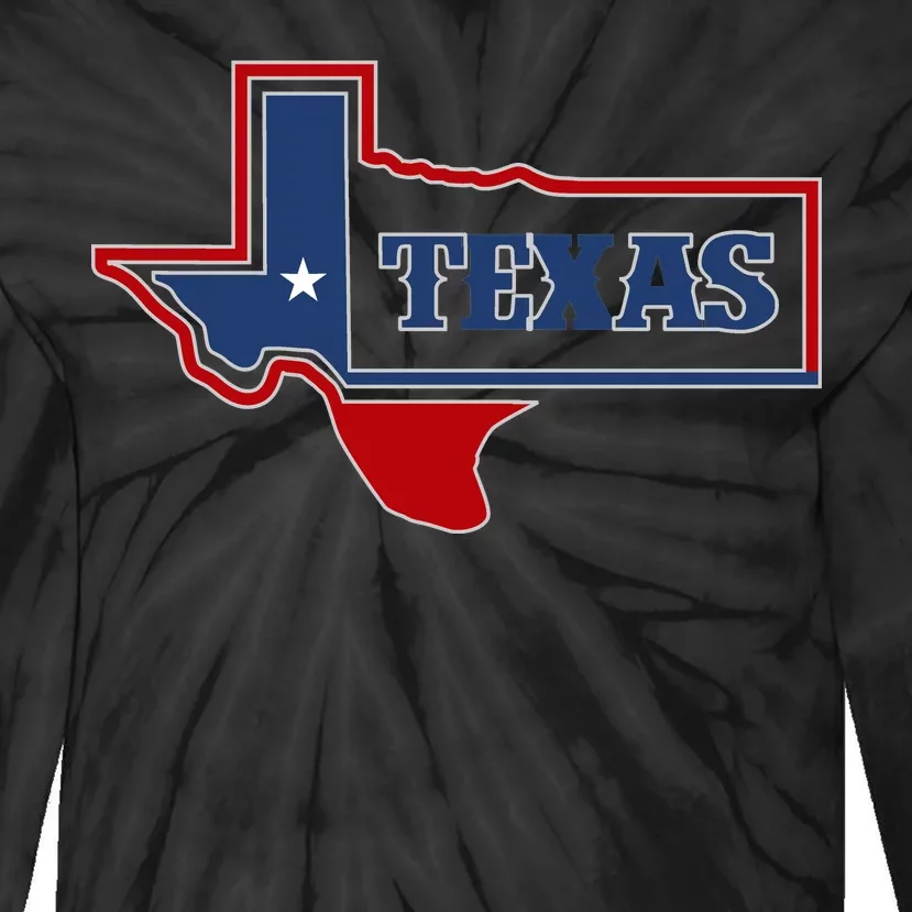 Texas Logo Tie-Dye Long Sleeve Shirt