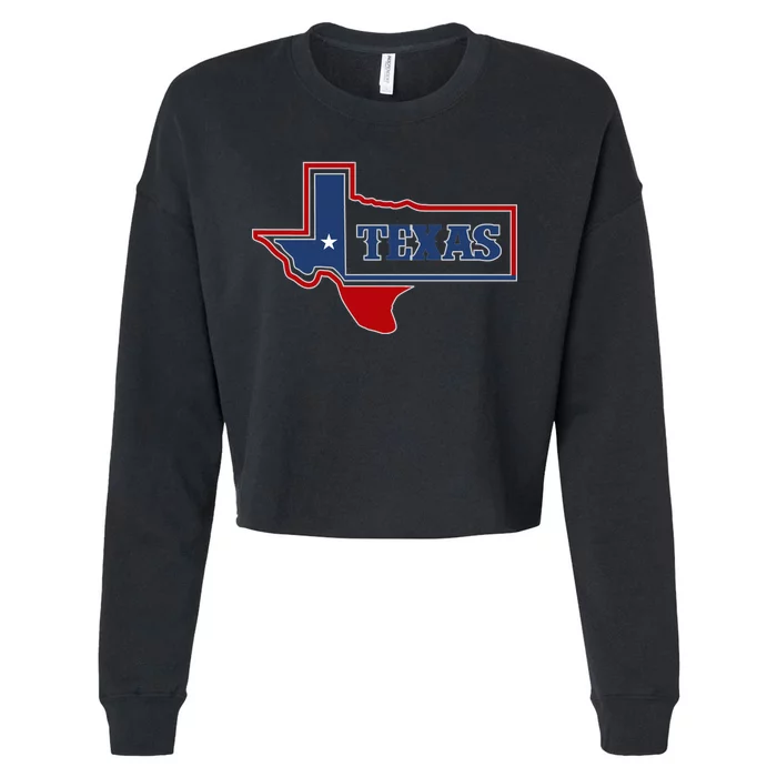 Texas Logo Cropped Pullover Crew