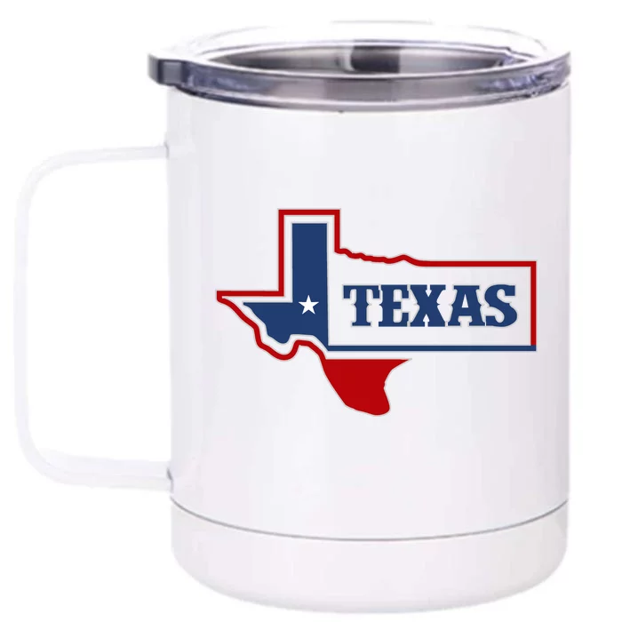 Texas Logo Front & Back 12oz Stainless Steel Tumbler Cup