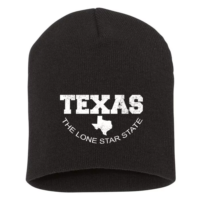 Texas Lone Star State Short Acrylic Beanie