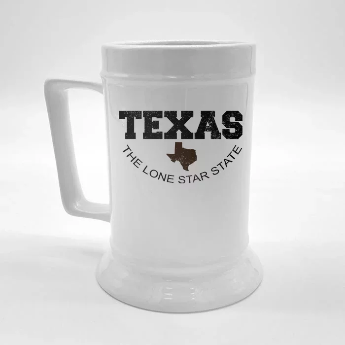 Texas Lone Star State Front & Back Beer Stein