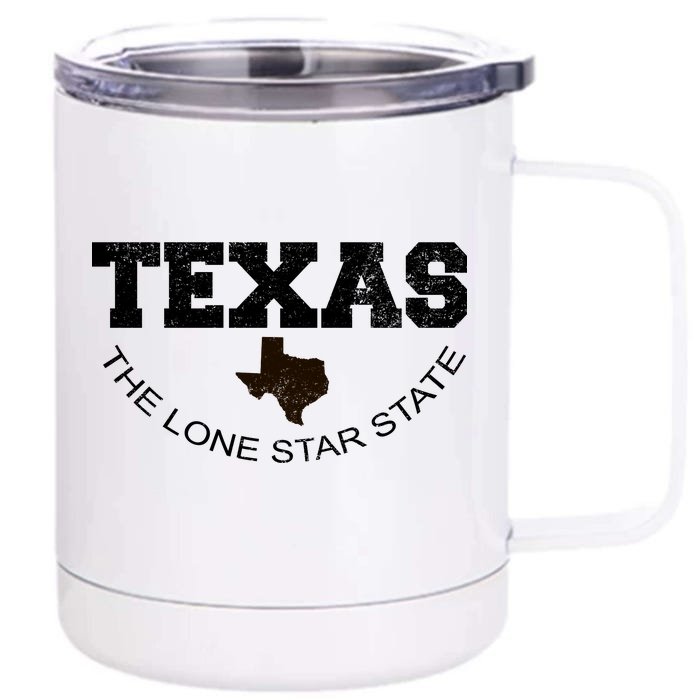 Texas Lone Star State Front & Back 12oz Stainless Steel Tumbler Cup