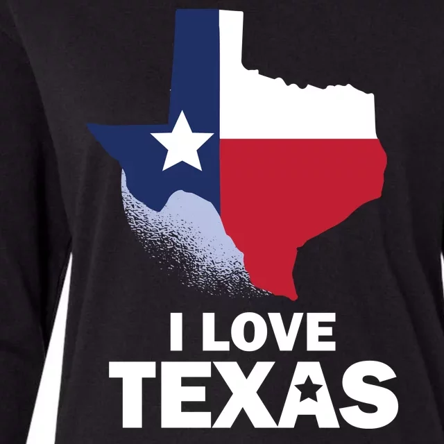 Texas Love Womens Cotton Relaxed Long Sleeve T-Shirt