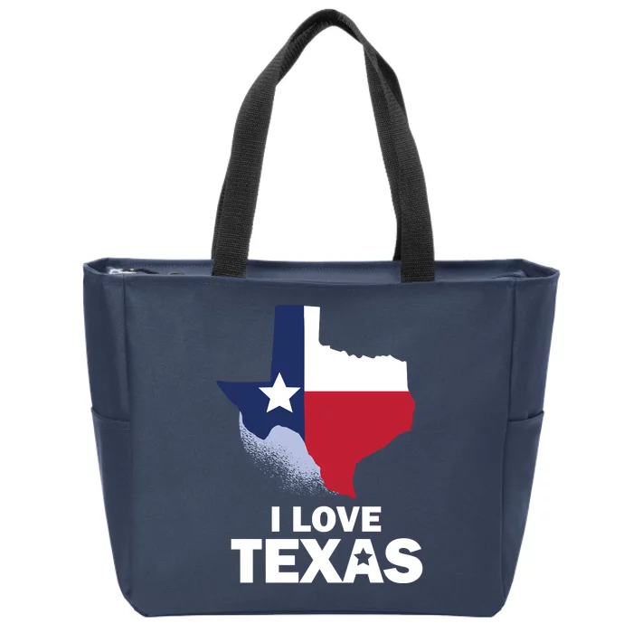 Texas Love Zip Tote Bag