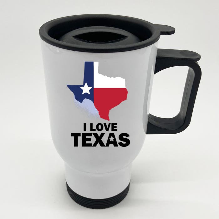 Texas Love Front & Back Stainless Steel Travel Mug